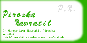 piroska nawratil business card